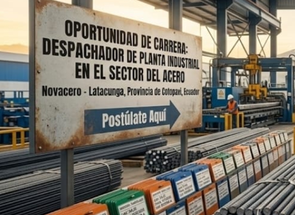 Despachador de Planta Industrial en el Sector del Acero